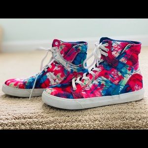 Colorful Supra girls high tops! Sz.2